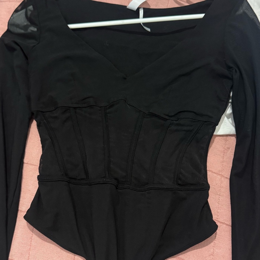 Out From Under Kiera Mesh Corset Bodysuit - Picture 5 of 5